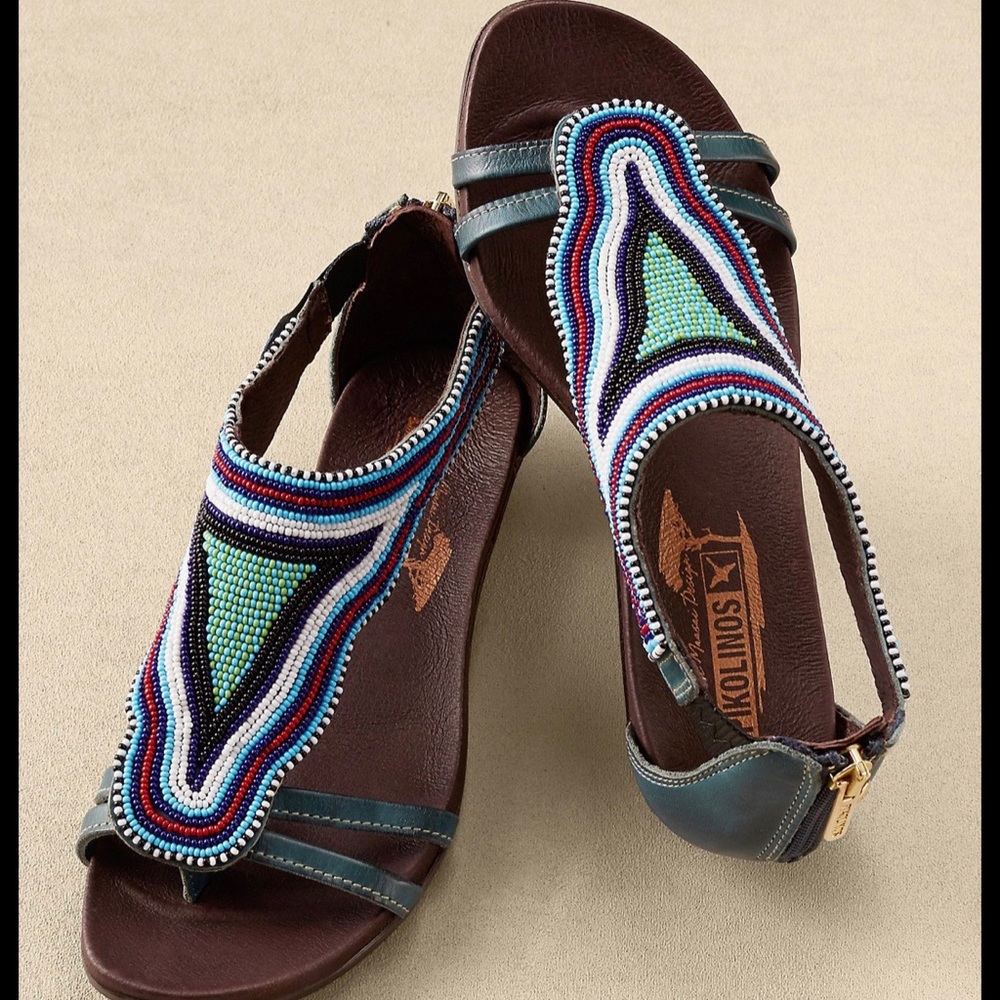 Pikolinos Beaded Sandals